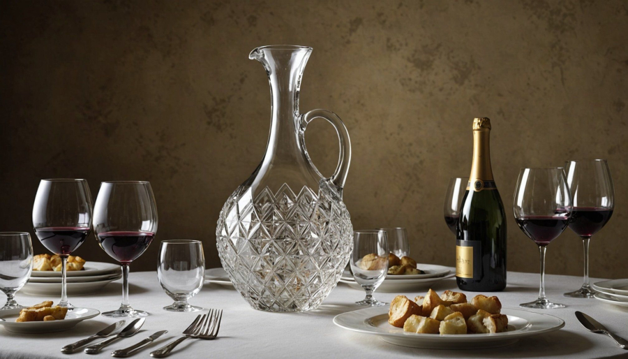 The benefits of using a crystal wine carafe at dinner parties